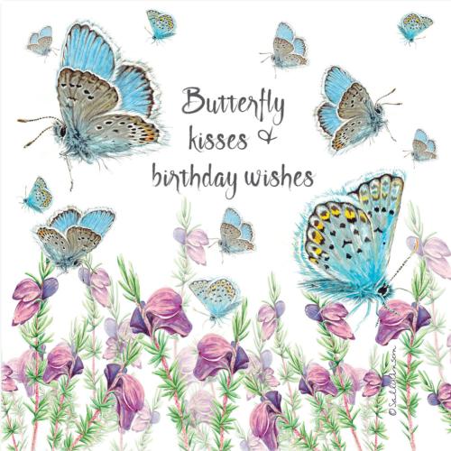Greetings card, butterfly kisses