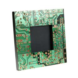 Photo frame, recycled circuit board, 14x14cm