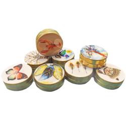Set of 10 Pill Boxes Assorted Designs Wildlife