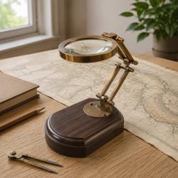 Magnifying Glass on Adjustable Stand