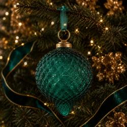 Hanging Tree Decoration Glass Lemon Green