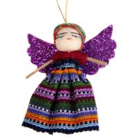 Single angel worry doll, colours will vary