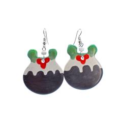 Earrings Kisii Stone Christmas Pudding