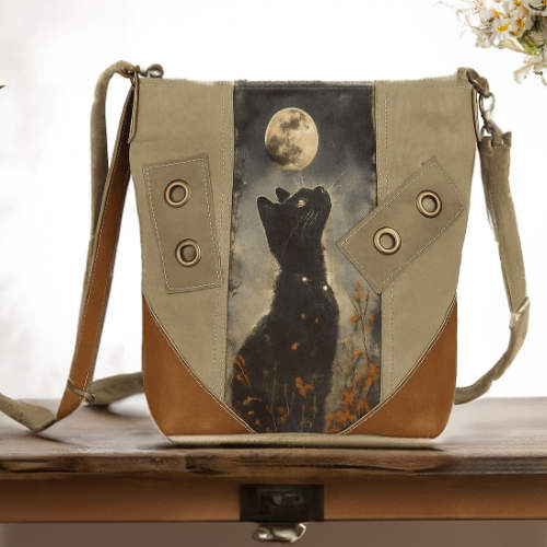 Canvas and Leather Bags and Purses