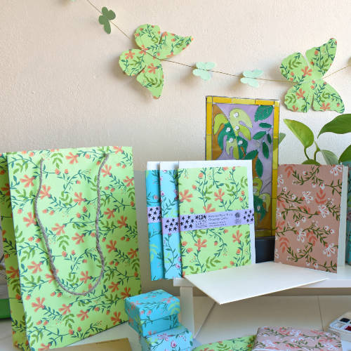 Handmade Floral Stationery & Decor