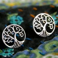 Ear studs, tree of life