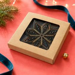 Hanging Christmas Decoration Dark Blue Paper Star