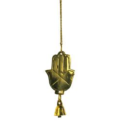 Brass chime hamsa hand