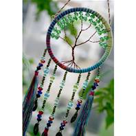 Dreamcatcher tree jewelled rainbow 7.5cm