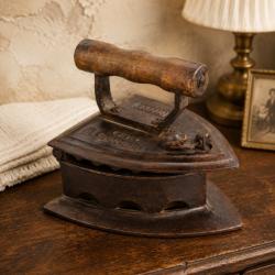 Upcycled Vintage Iron with Company Name