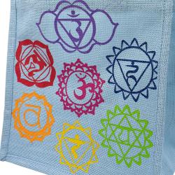 Jute shopping bag, Chakra 30x30cm