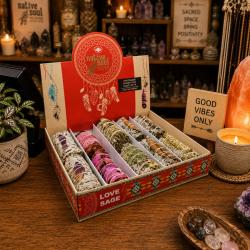 Native Soul Love Sage Display Unit With 10 pcs