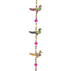 Peacock Tota Bell Hanging Recycled Plastic 80cm length