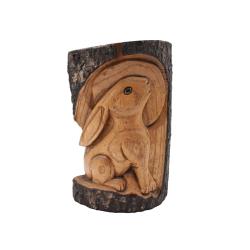 Hare jempinis wood carving 20cm