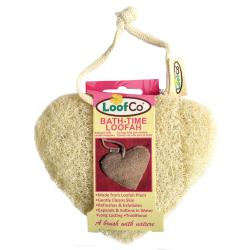 Heart Shaped LoofCo Bath-time Loofah, eco-friendly and zero plastic.