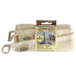 LoofCo kitchen cloth made from sustainable Egyptian cotton 2 pack