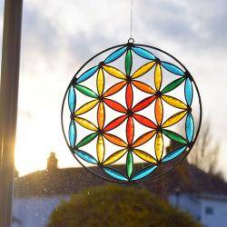 Suncatcher Flower of Life, 12 cm diameter