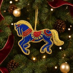 Hanging Decoration Embroidered Horse