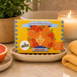 NO WAY!STE Solid Hand Soap Bar Orange and Grapefruit 95g
