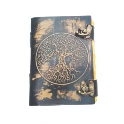 Notebook Recycled Paper Tree of Life Black 13 x 18cm