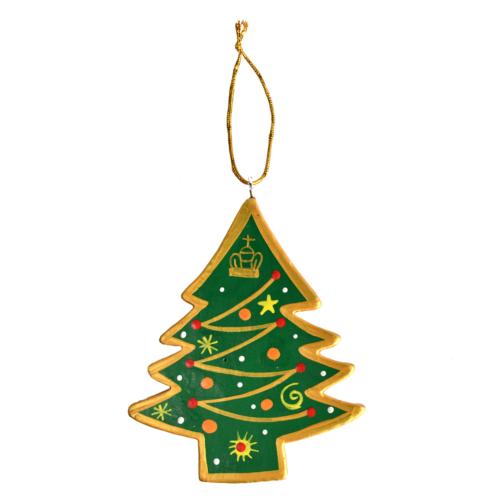Hanging Christmas Decoration, Green Wooden Tree