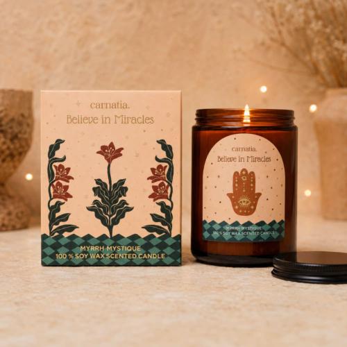 Candle Carnatia Myrrh Mystique, Believe in Miracles 280g