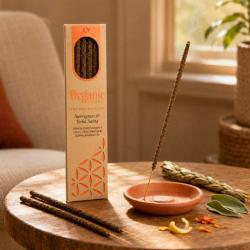 Smudge Incense Organic Goodness Joy Sweetgrass YerbaSanta x6