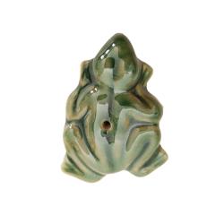 Incense Holder Ceramic Frog Green