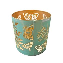 Metal Die Cut Candle Holder, Butterflies 10 x 10cm