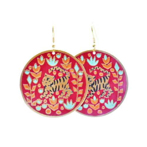 Earrings Tiger