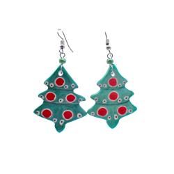 Earrings Kisii Stone Christmas Tree