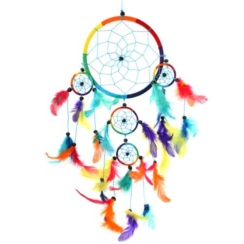 Dreamcatcher rainbow 17cm