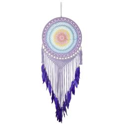 Dreamcatcher purple plus mixed colours, 42cm diameter