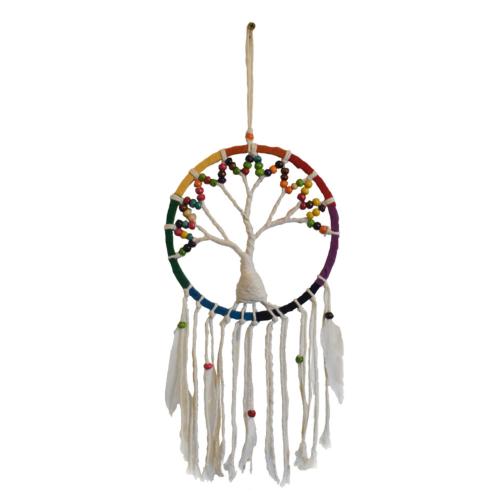 Dreamcatcher rainbow colours tree of life diameter 22cm