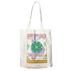 Tote Bag Recycled Cotton Wheel of Fortune 36 x 40cm