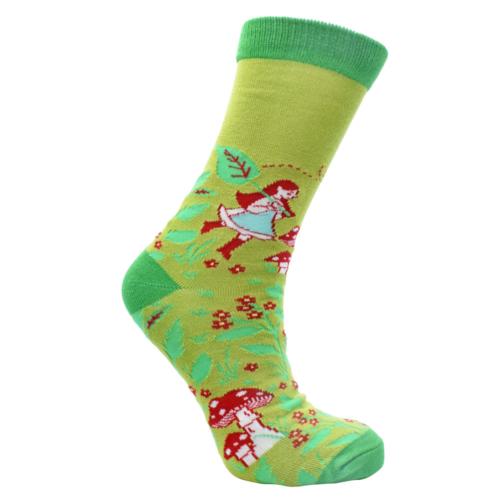 Bamboo Socks Toadstools and Fairy Shoe Size UK 7-11 Mens