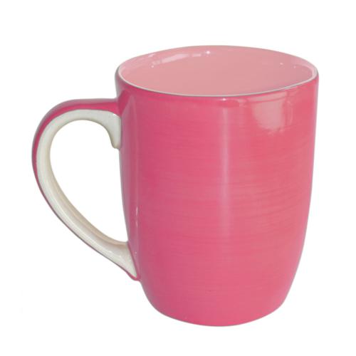 Pink hand-painted Mug, 11 x 8.5 cm