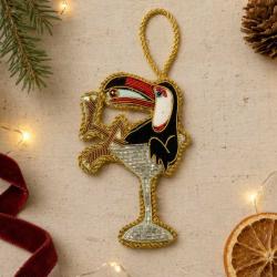 Hanging Decoration Embroidered Toucan Cocktail