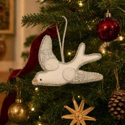 Hanging Decoration Embroidered Flying Dove