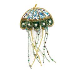 Hanging Decoration Embroidered Jellyfish