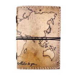 Notebook Recycled Paper Explorer Map 18 x 25cm