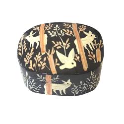 Trinket Box Papier Mâché Woodland Wardens 8 x 7cm