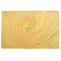 Handmade gift wrap, lime red, 82x52cm