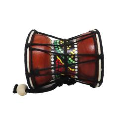 Hand Drum Sun Face on Blue 10cm