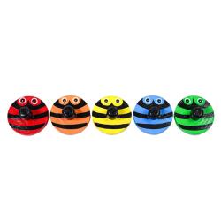Handcrafted Striped Bug Spinning Top – Assorted Colours