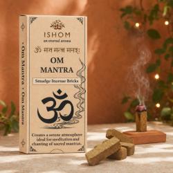 ISHOM Om Mantra Smudge Incense Bricks