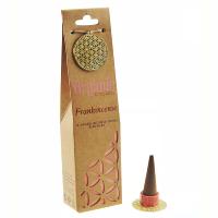 12 packs incense cones & holder, Organic Goodness, frankincense