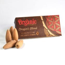Organic Goodness Dragon’s Blood 12 Back-Flow Incense Cones set of 6