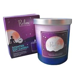 Scented Soy candle Relax made from Pure Essential Oils 200g