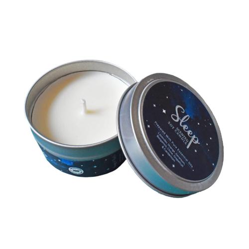 Scented Soy candle Sleep made from Pure Essential Oils 80g